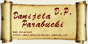 Danijela Parabucki vizit kartica